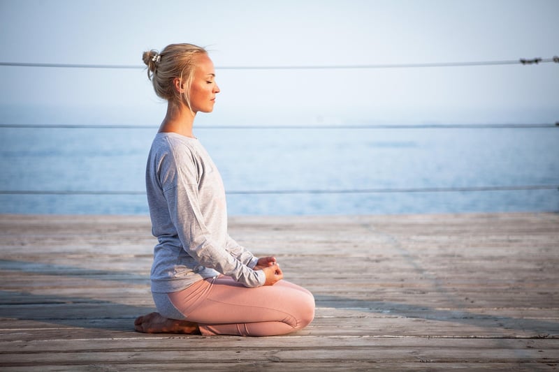 Yoga sunrise meditation